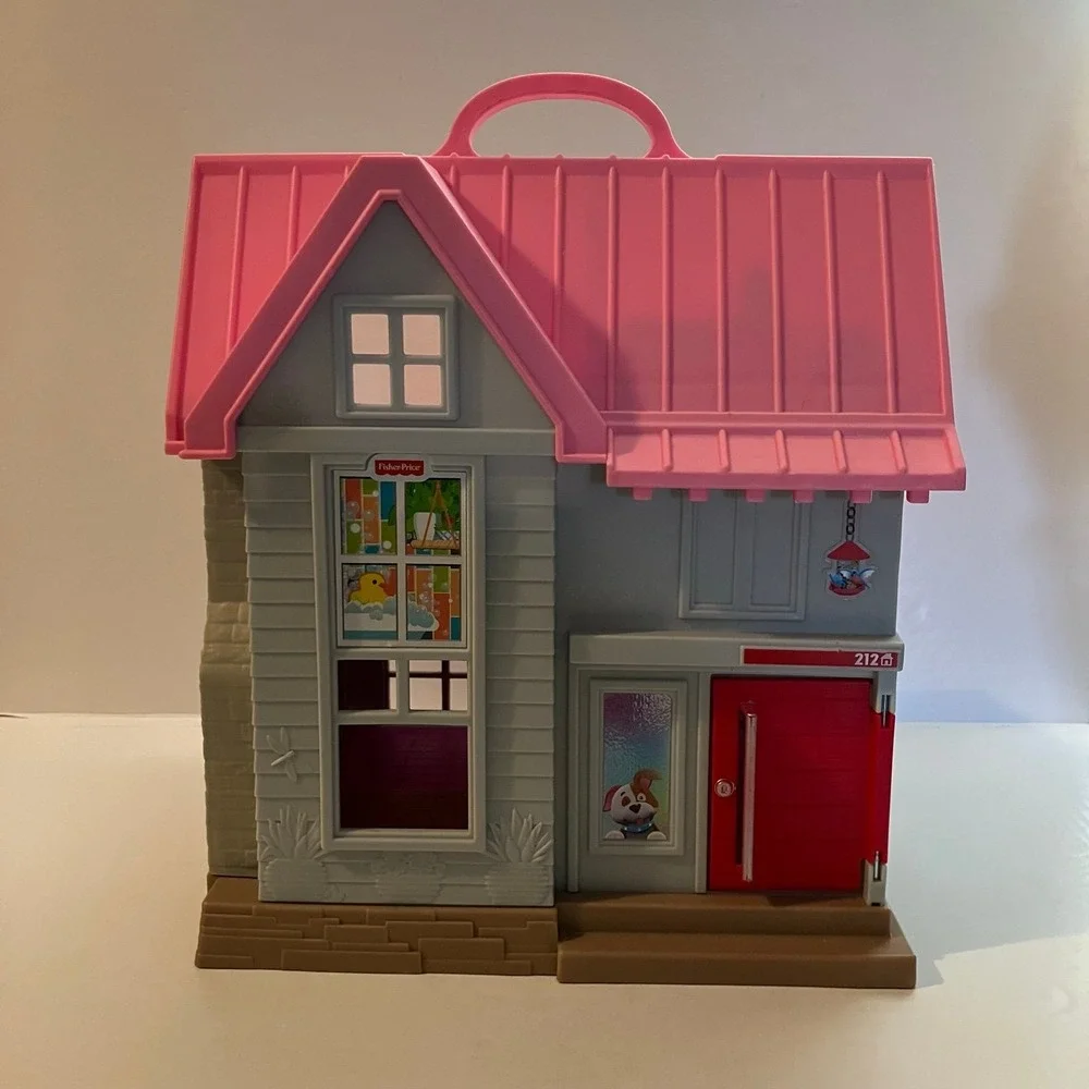 Fisher Price Little People 2017 Big Helpers Interactive Home Playset Pink *WORKS